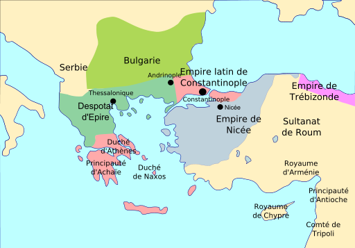 Empire latin de Constantinople en 1230